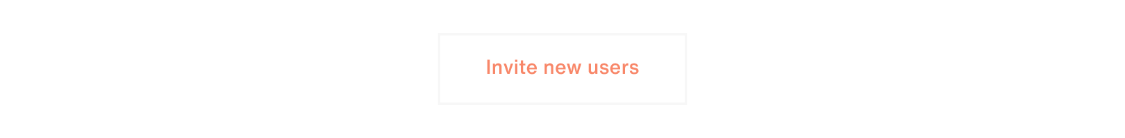 Invite new users button 