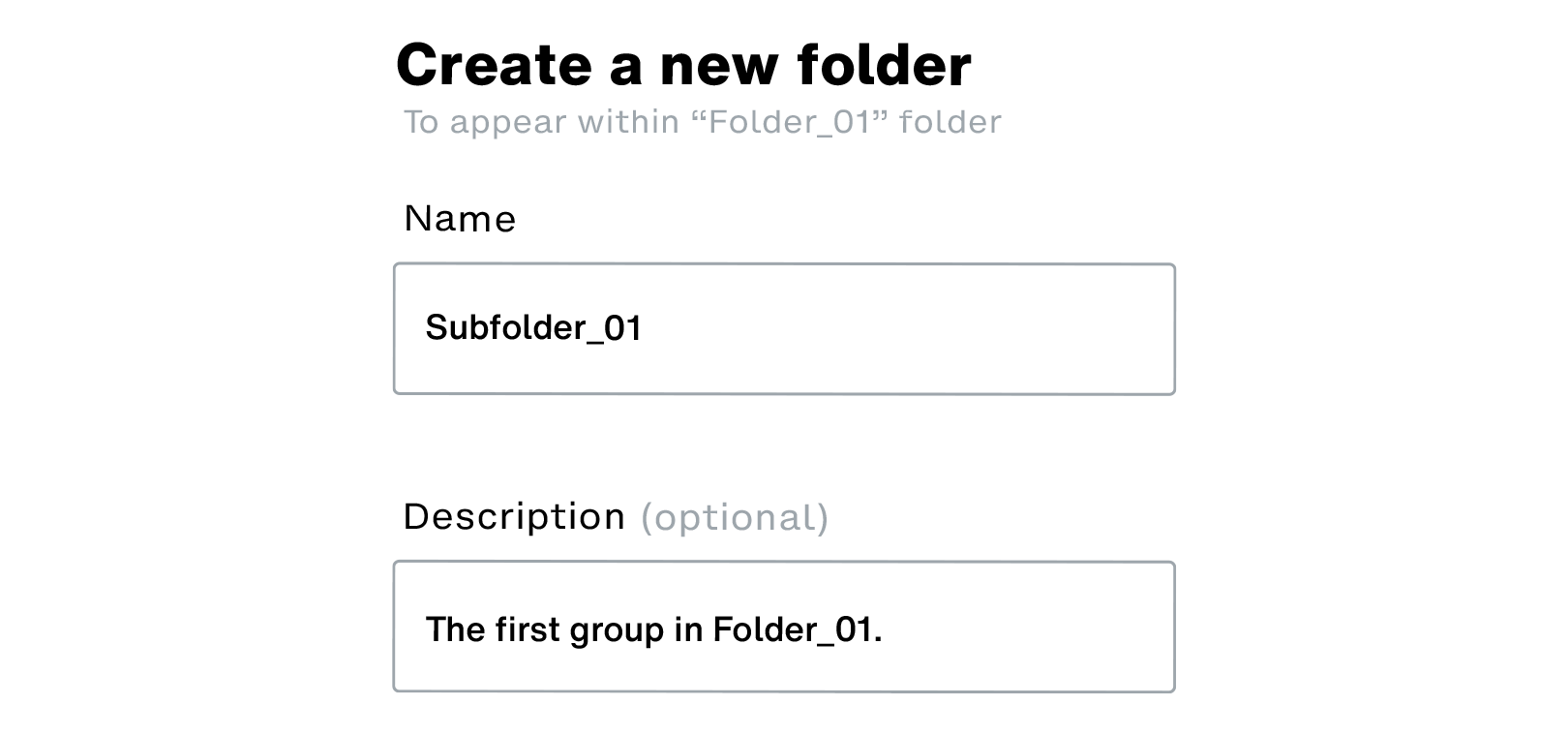Create new subfolder 01