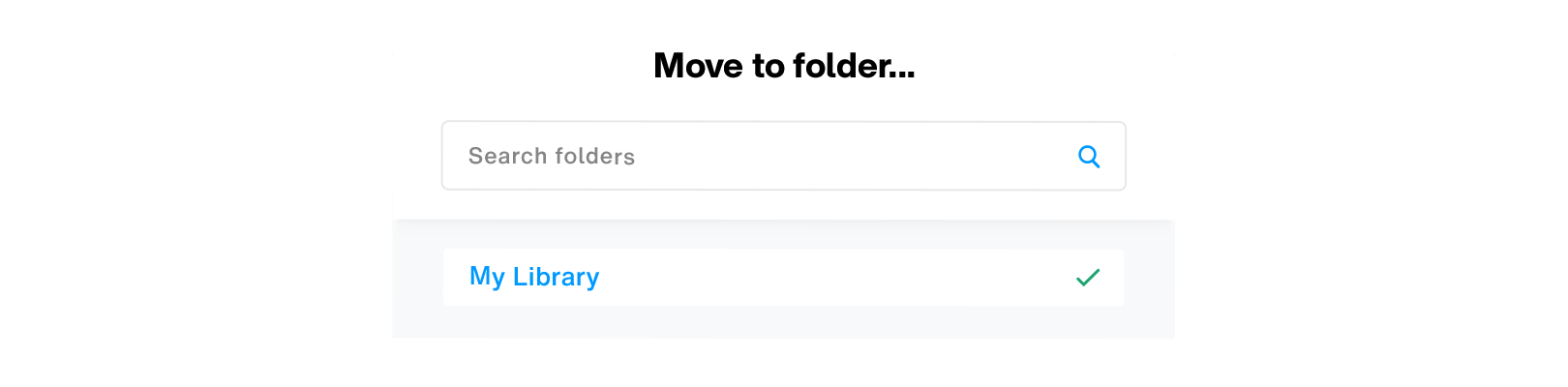 Move to folder dialog 01