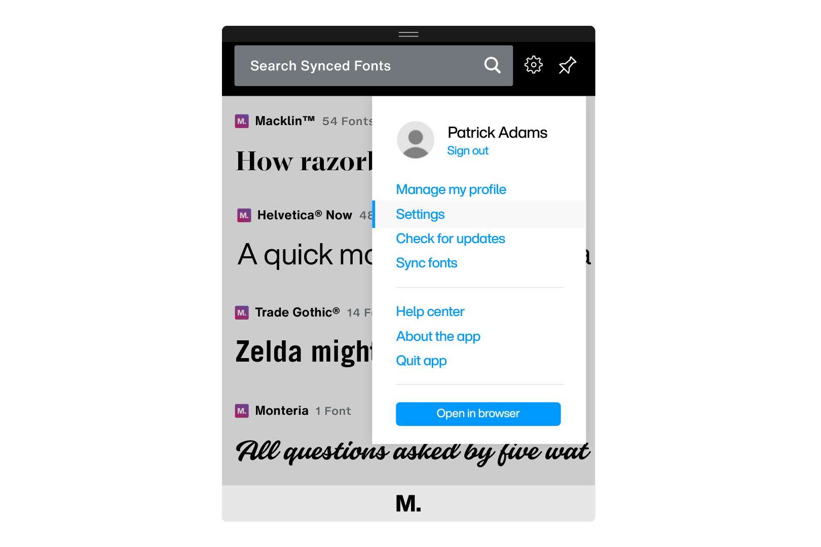 Profile App menu_02