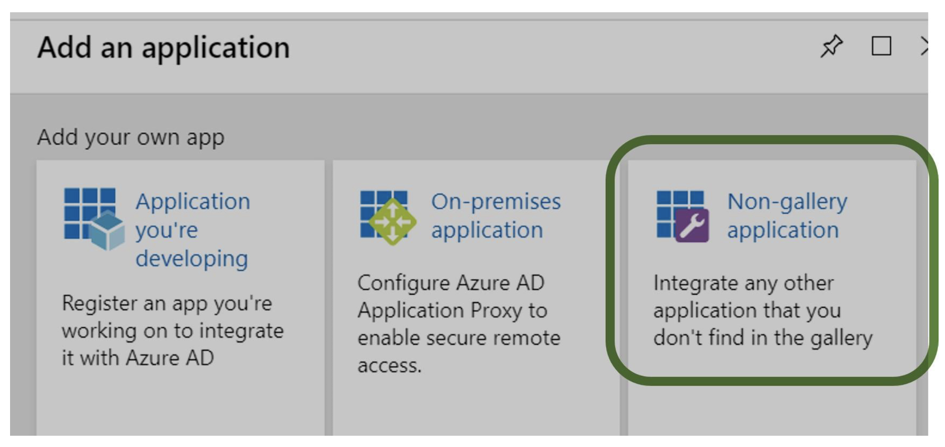 Add an application dialog