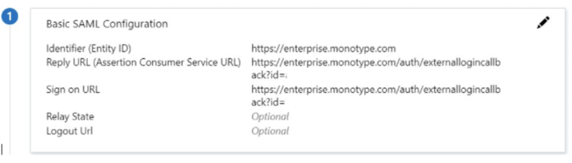 Basic SAML config