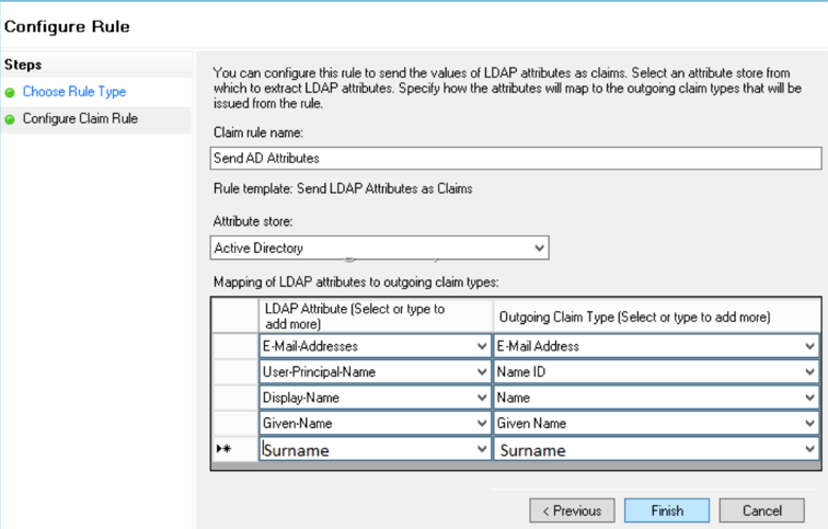 Configure rules 