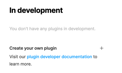 In development column in Figma.