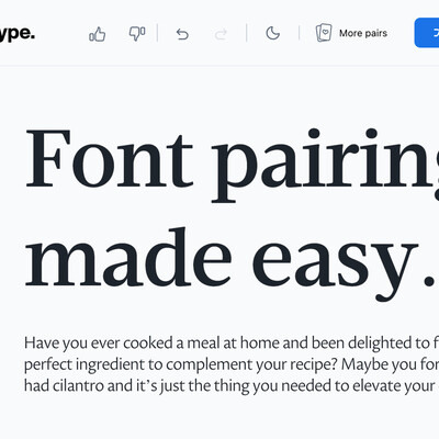 Putting AI to work: The magic of typeface pairing