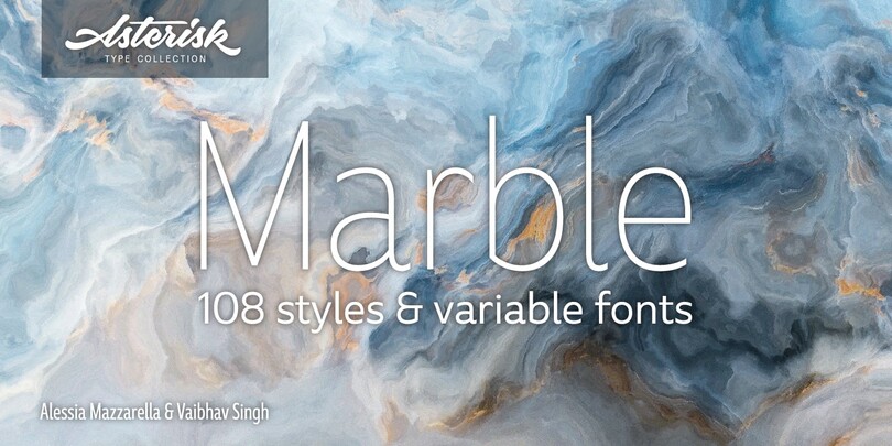 Marble, a font from URW, now part of Monotype Studio