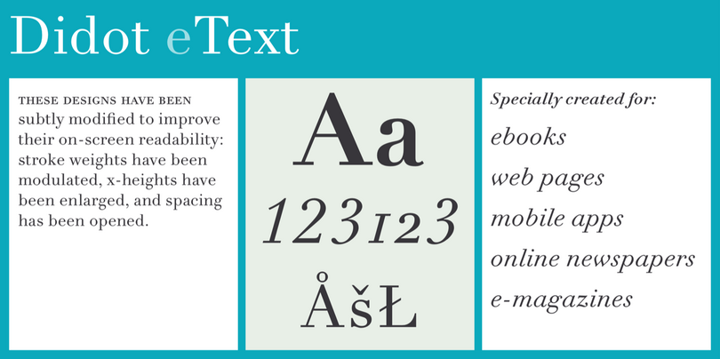 Linotype Didot™ eText by Linotype