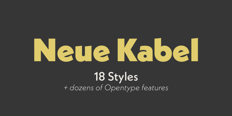 Neue Kabel® by Linotype