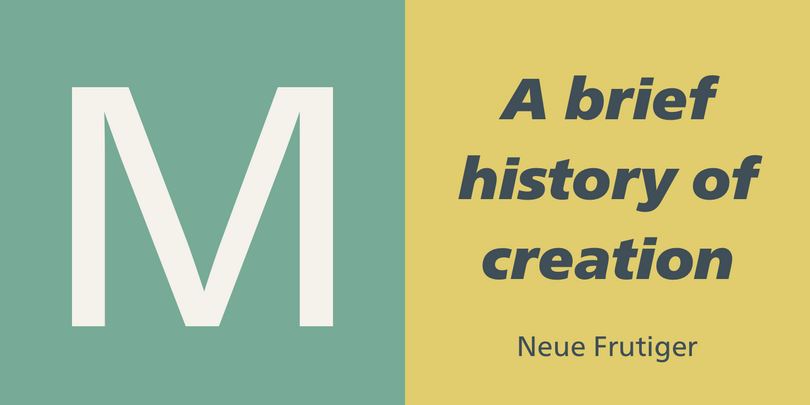 Neue Frutiger Variable