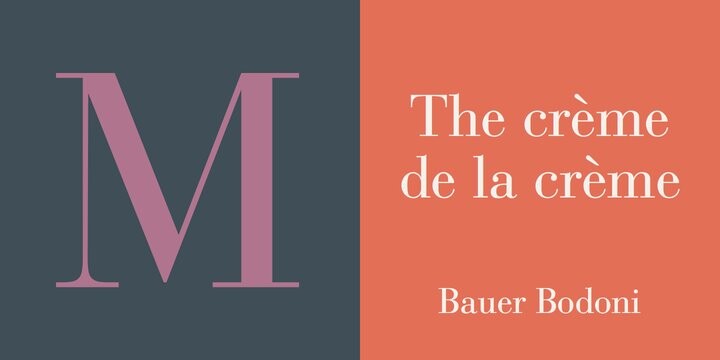 Bauer Bodoni Bold Condensed